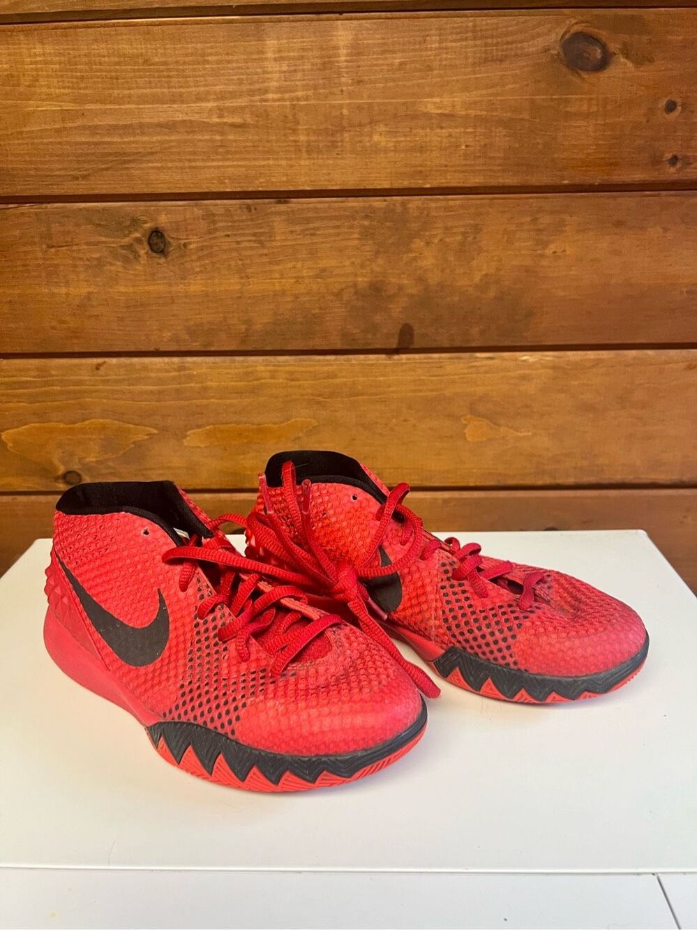 Nike Air Zoom Kyrie 1 (GS) Shoes Deceptive Red ~ 717219-606 ~ YOUTH Sz 4.5